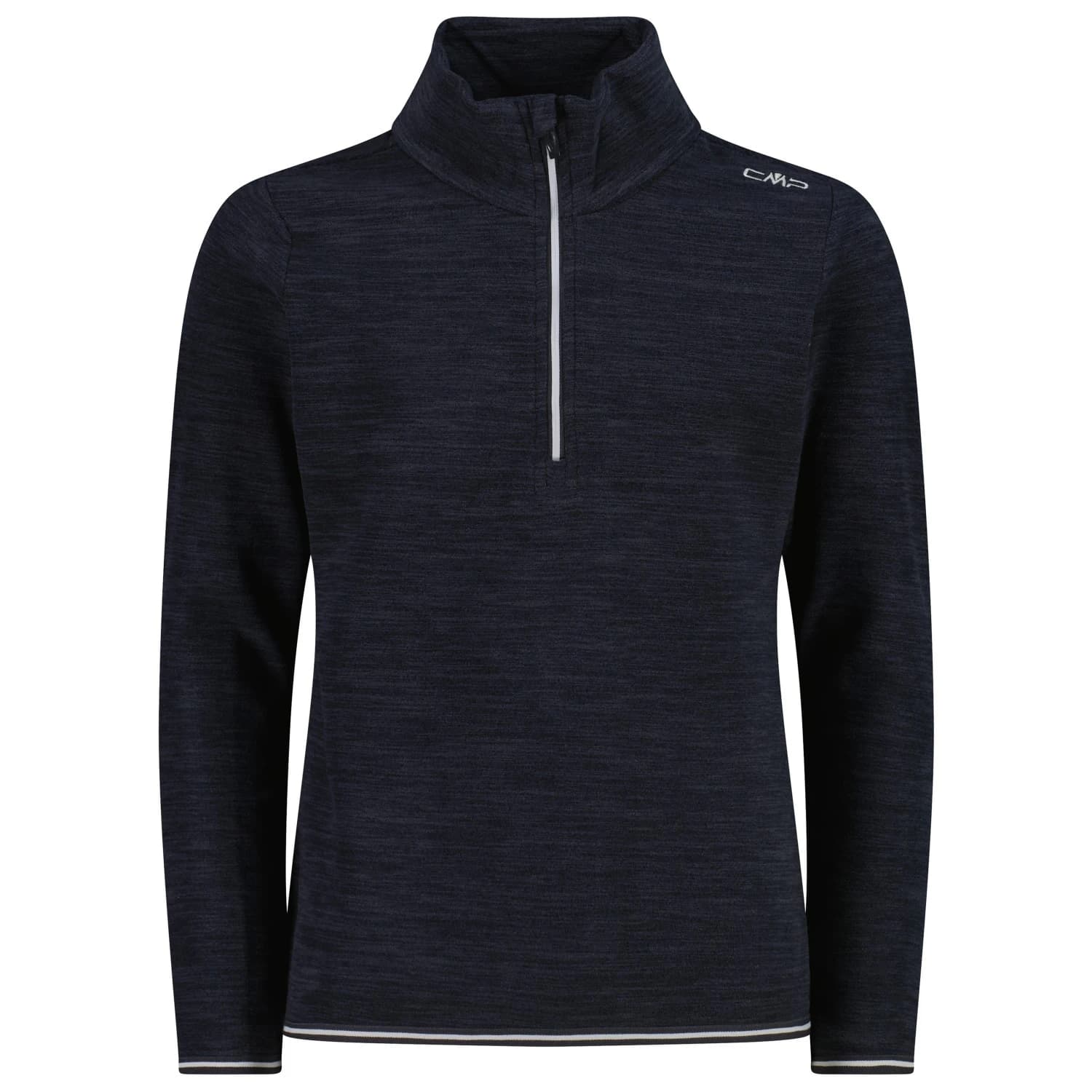 Детски поларен пуловер CMP Kid's Sweat 34G4785 Fleece jumper - Antracite Mel / Bianco