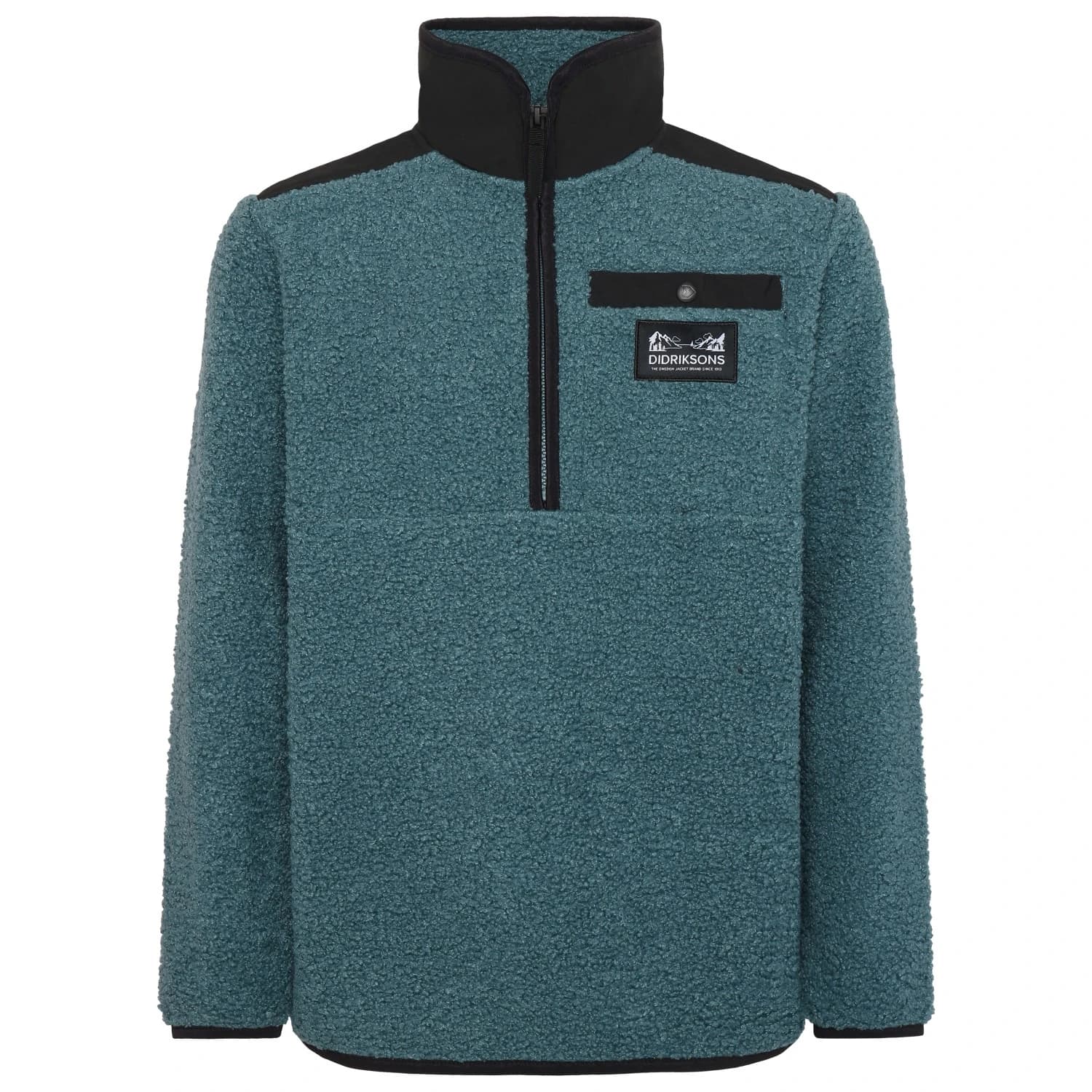 Детски поларен пуловер Didriksons Kid's Exa Half-Zip Fleece jumper - Star Blue