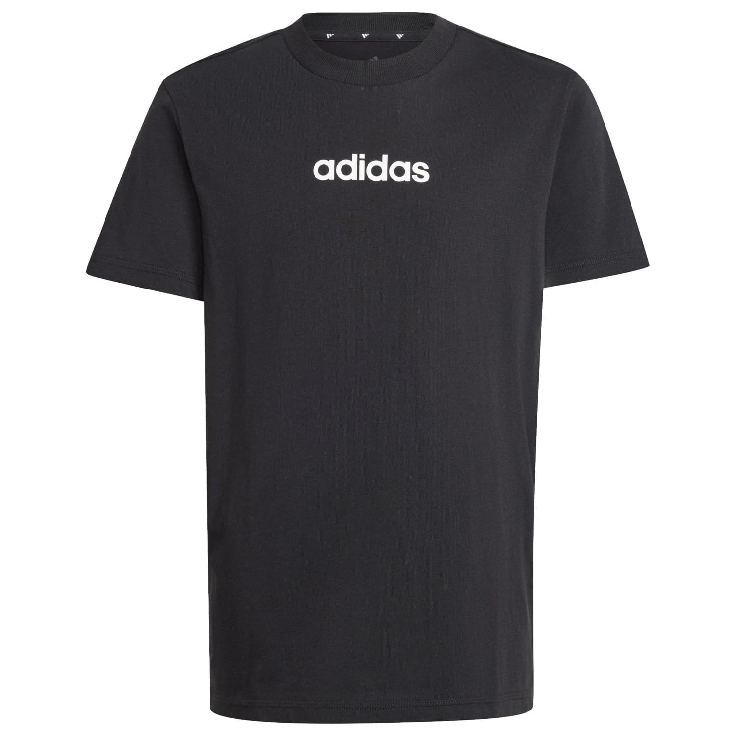 Детска тениска adidas Kid's Linear Tee 160 T-shirt - Black / White