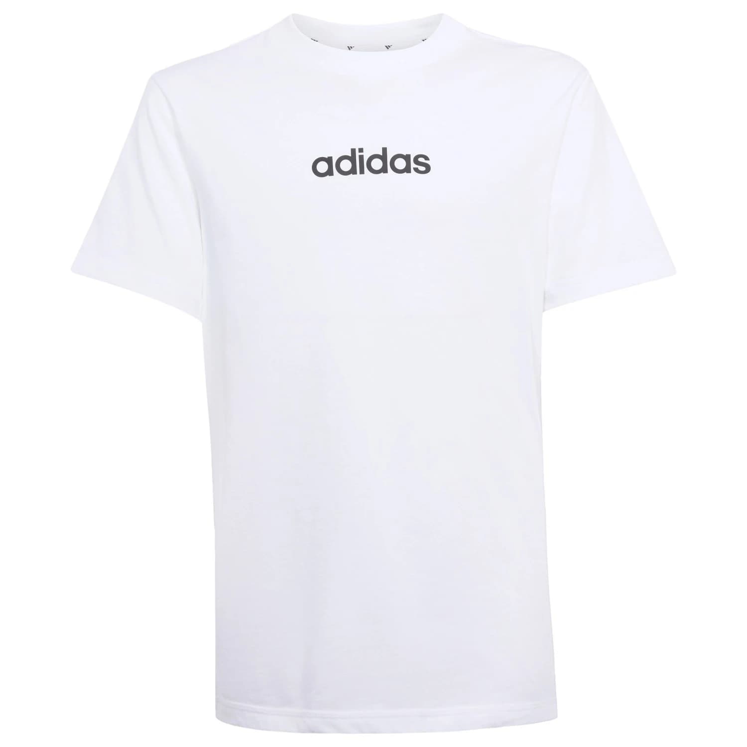 Детска тениска adidas Kid's Linear Tee 160 T-shirt - White / Black