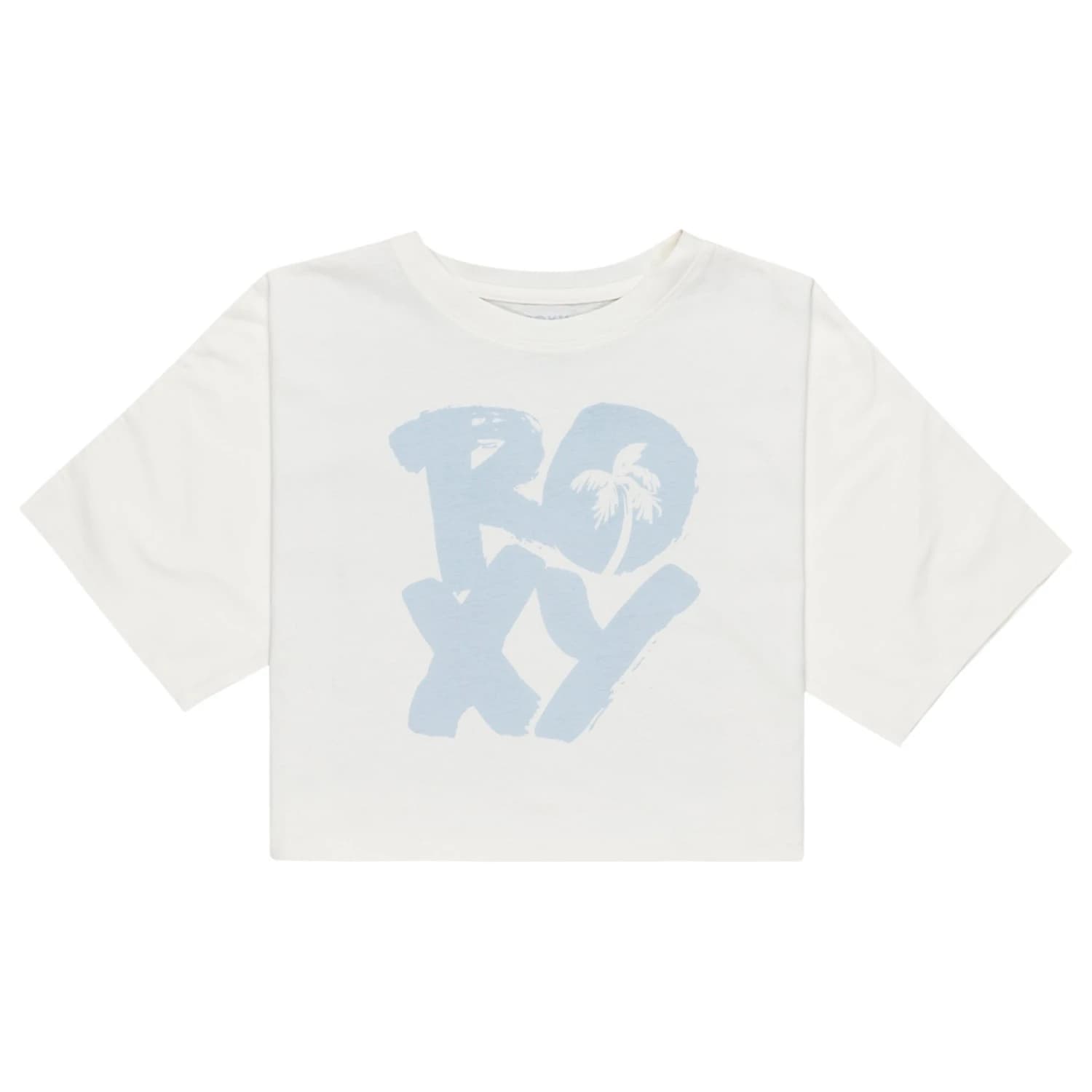 Детска тениска Roxy Kid's Boxy Crop Started T-shirt - Egret