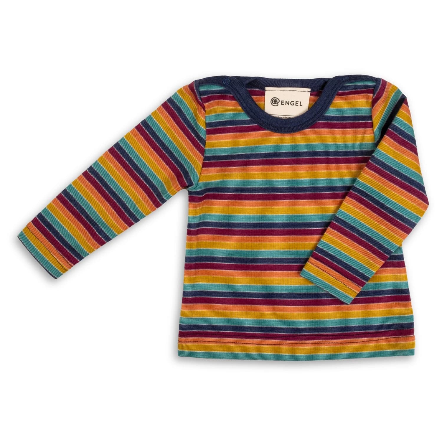 Мериносова блуза Engel Baby Jumper L/S with Press Studs on Shoulders Merino shirt - Multicolour