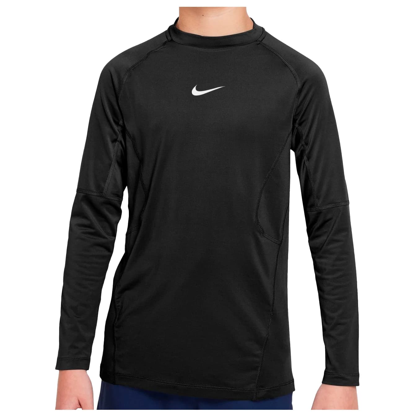 Детска спортна тениска Nike Kid's Pro Dri-Fit Long-Sleeve Top Sport shirt - Black / White