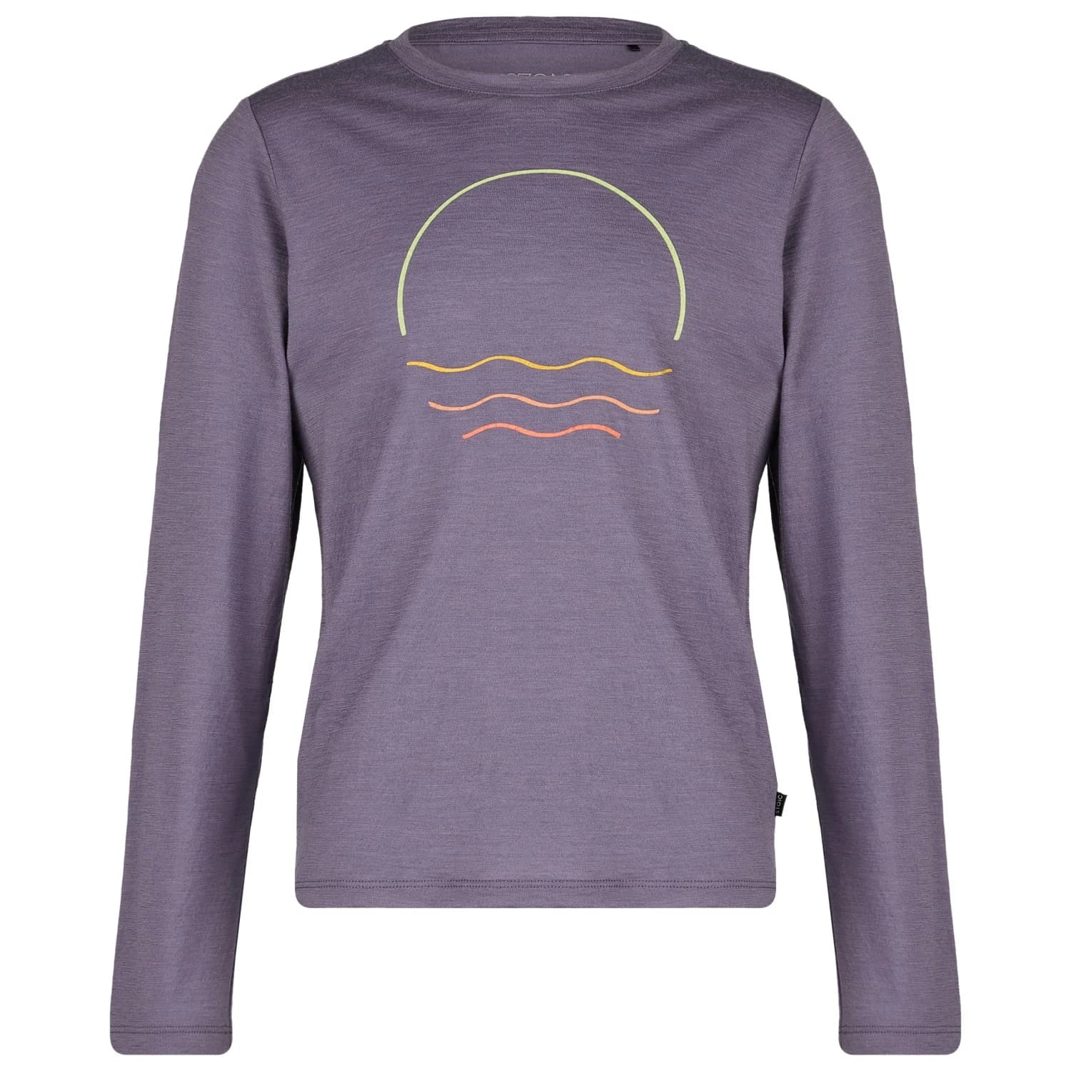 Детска мериносова блуза Stoic Kid's Merino155 LaholmSt. Print L/S Merino shirt - Purple Ash