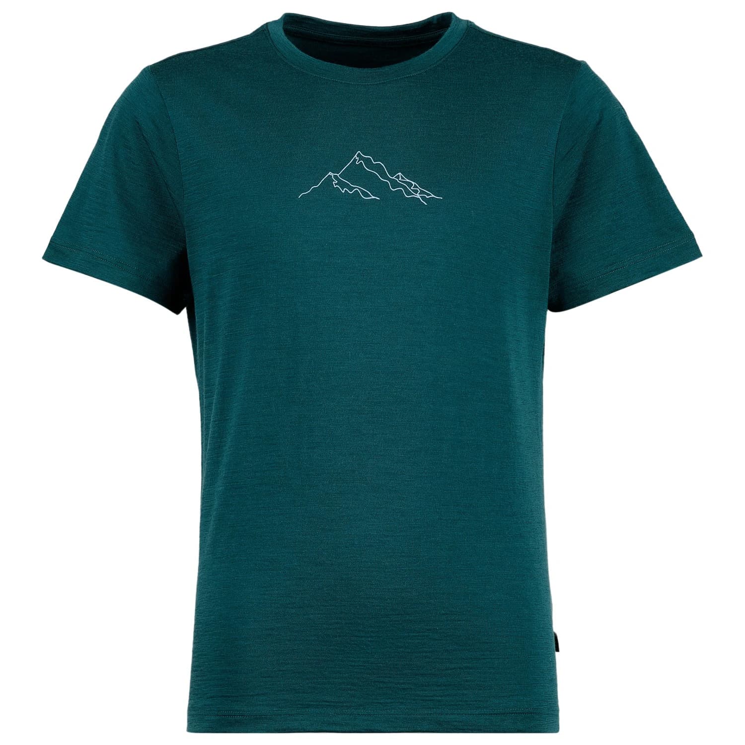 Детска мериносова блуза Stoic Kids Merino155 LaholmSt. Print T-Shirt Merino shirt - Dark Ocean Green