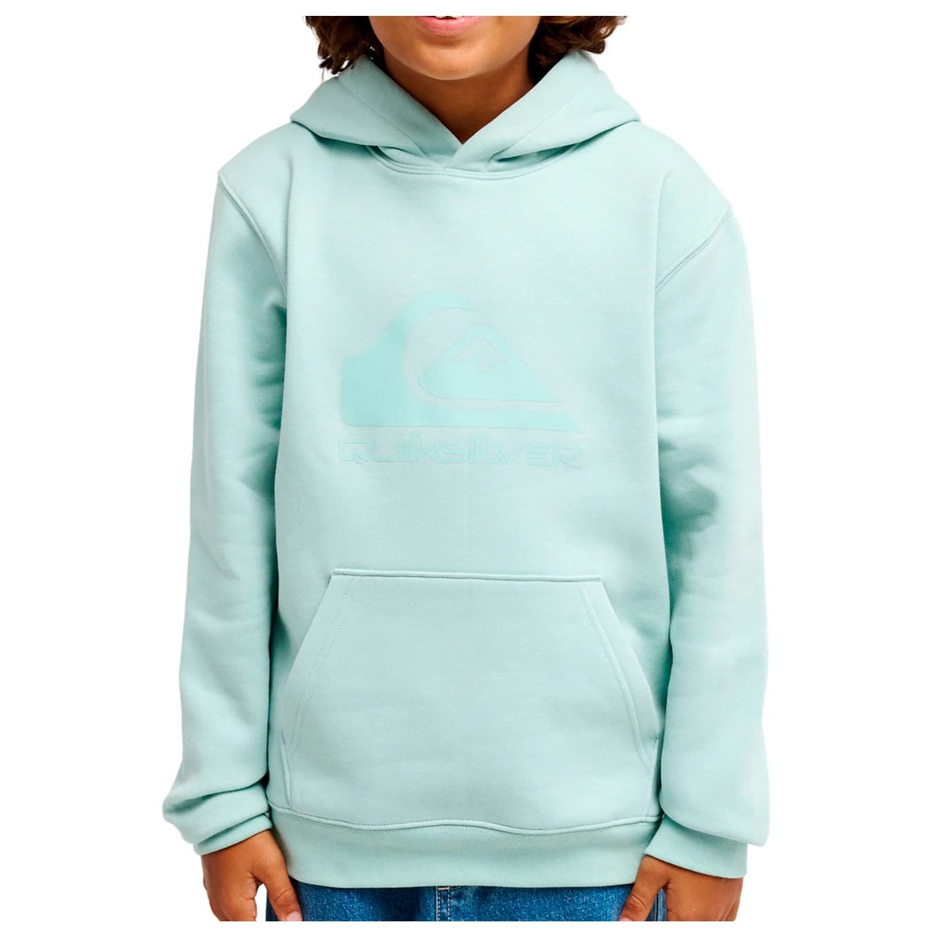 Детски суичър Quiksilver Kid's Comp Logo Hoodie - Blue Haze