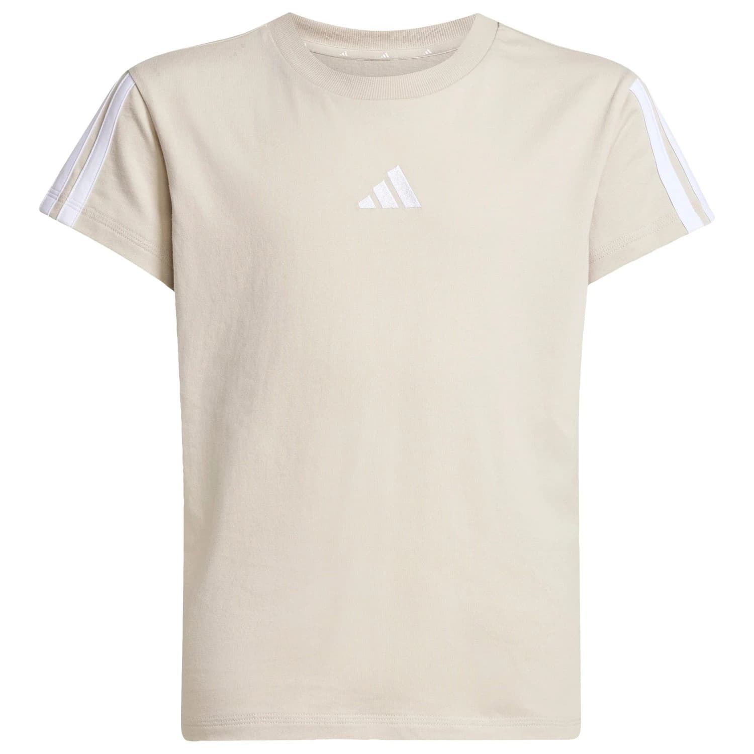 Тениска adidas Girl's 3-Stripes Tee T-shirt - Wonder Alumina / White