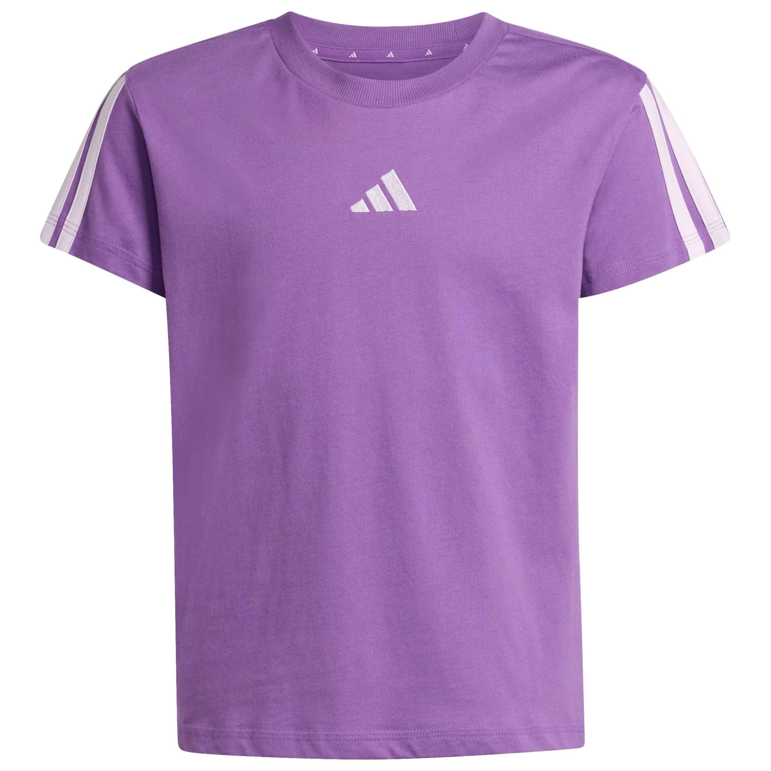 Тениска adidas Girl's 3-Stripes Tee T-shirt - Active Purple / Ice Lavender