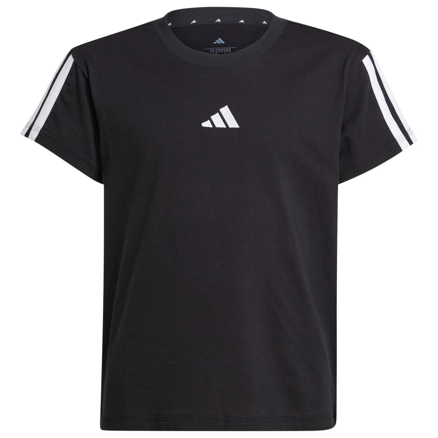 Тениска adidas Girl's 3-Stripes Tee T-shirt - Black / White