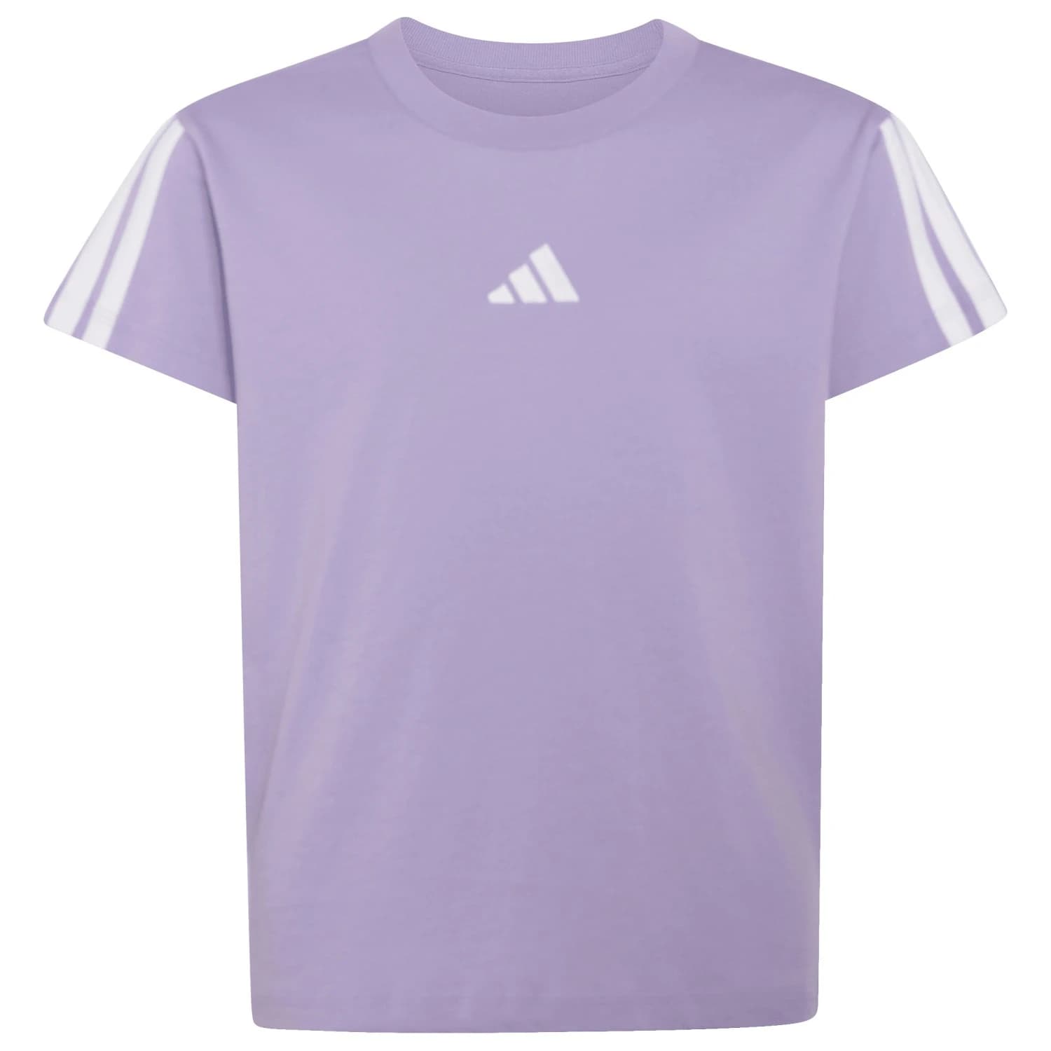 Тениска adidas Girl's 3-Stripes Tee T-shirt - Magic Lilac / White