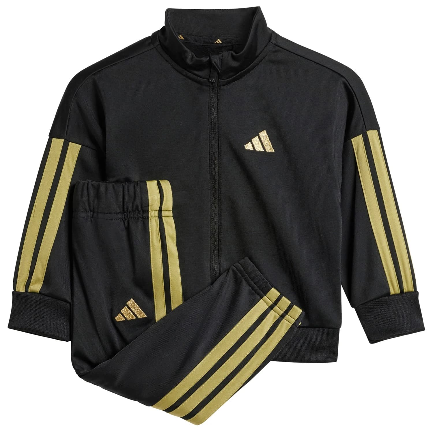 Детско яке за тренировка adidas Kid's Essentials Climacool Tracksuit Training jacket - Black / Gold Metallic