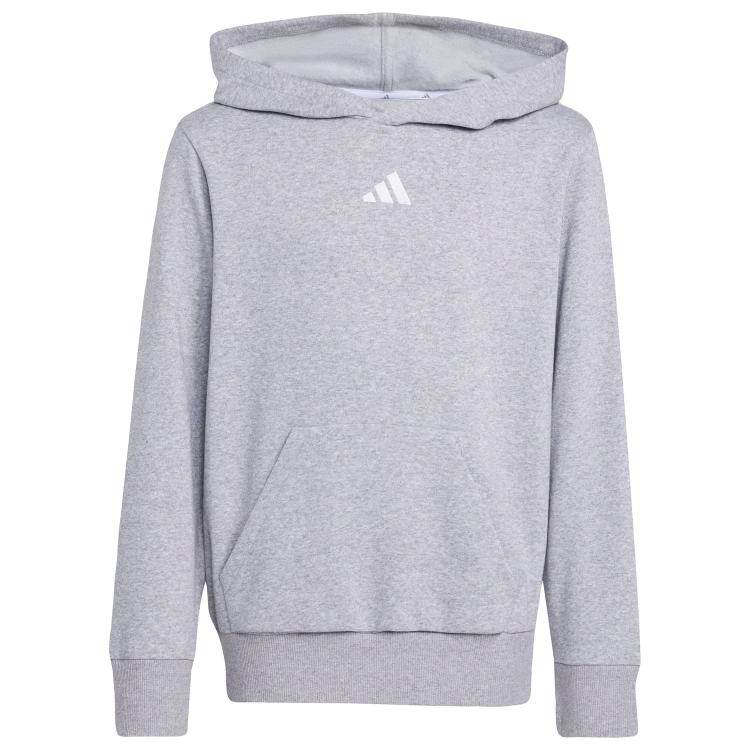 Детски суичър adidas Kid's Essentials Hoodie - Medium Grey Heather / White