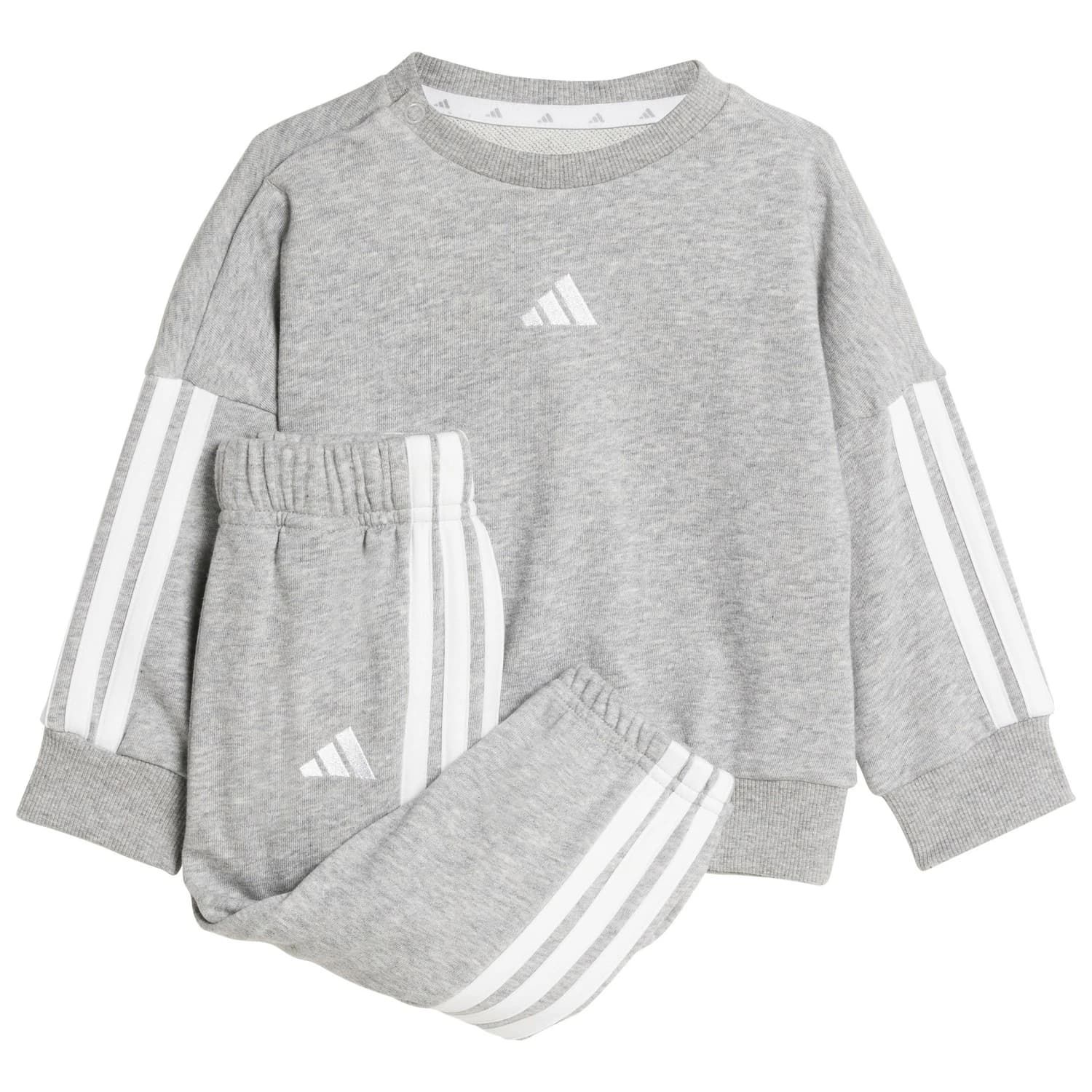 Детско яке за тренировка adidas Kid's Essentials Jogger Training jacket - Medium Grey Heather / White