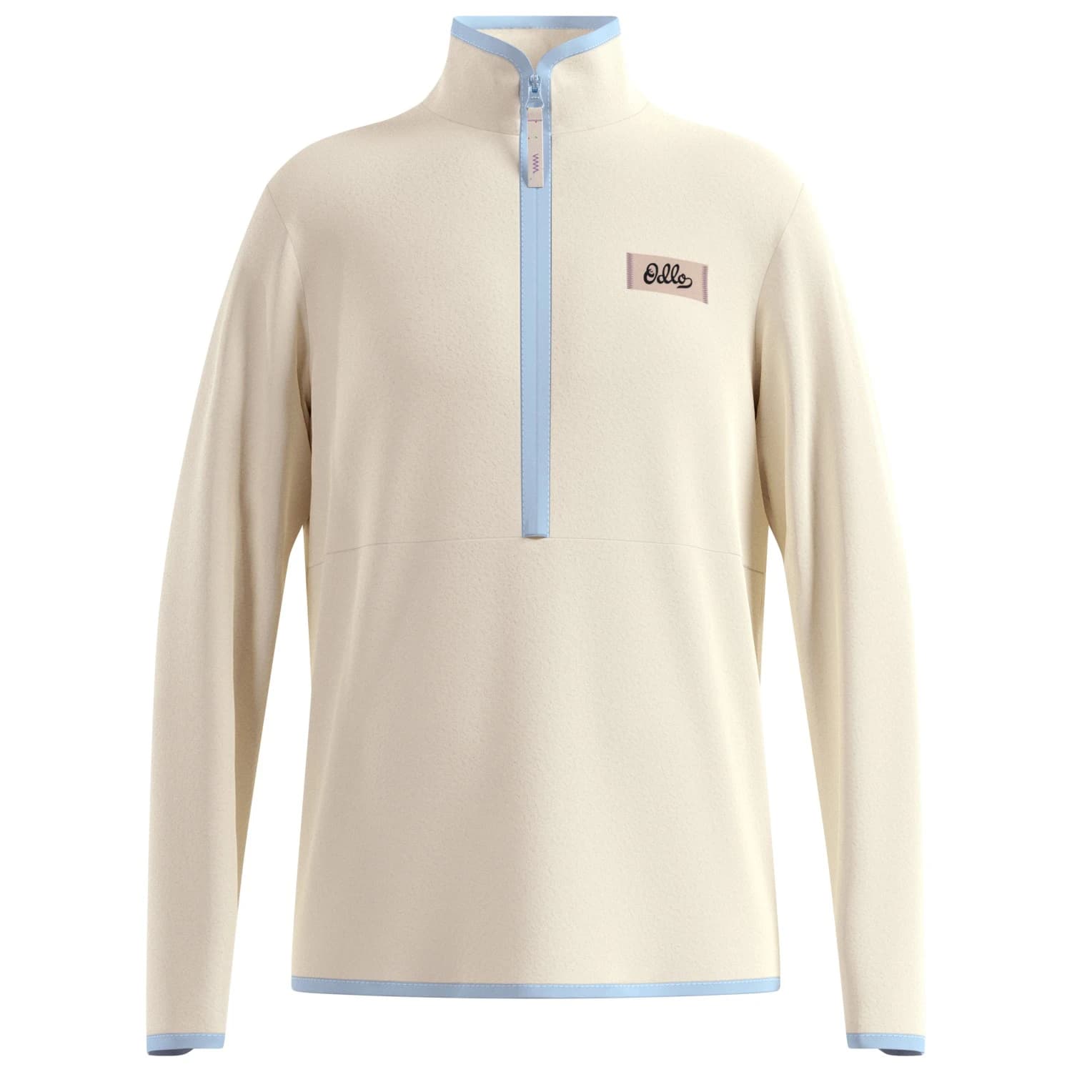 Детски поларен пуловер Odlo Kid's Mid Layer 1/2 Zip Classic Fleece Fleece jumper - Cloud Cream