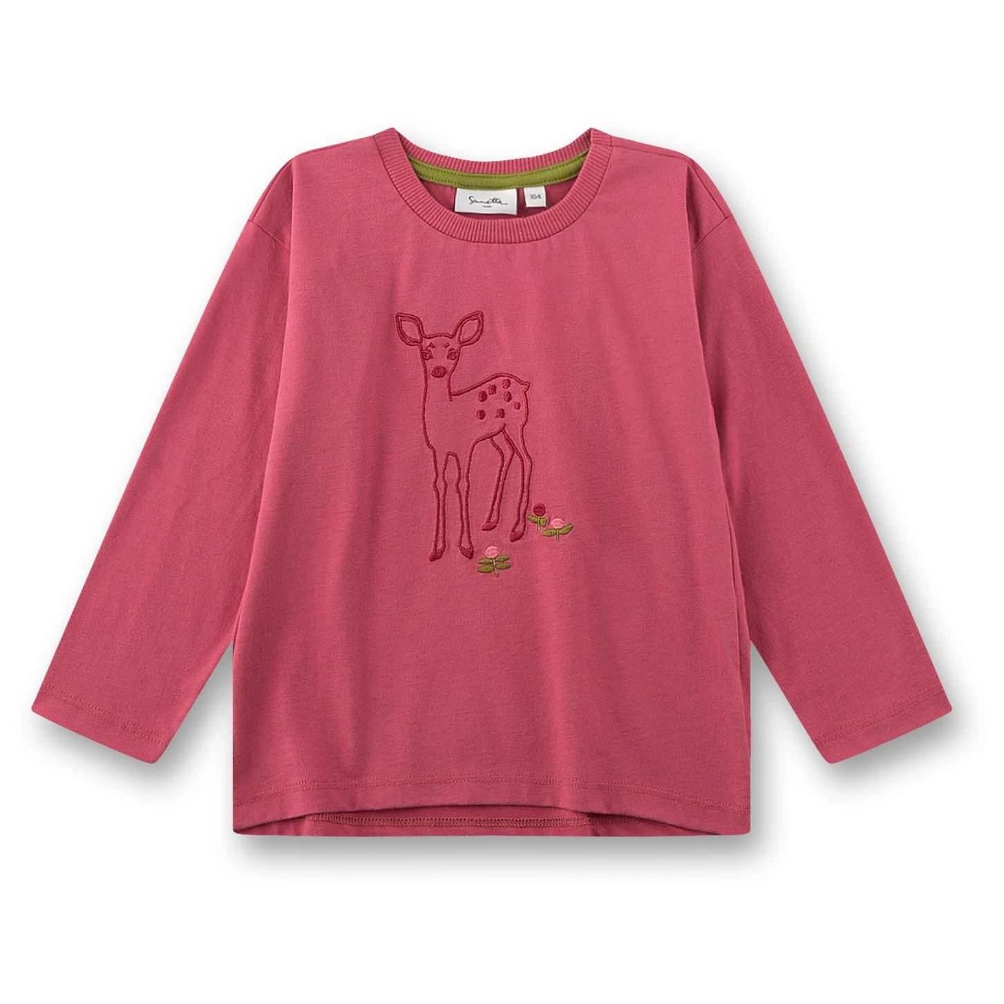 Детска блуза с дълъг ръкав Sanetta Kid's Shirt 12187 Longsleeve - Rose Wine