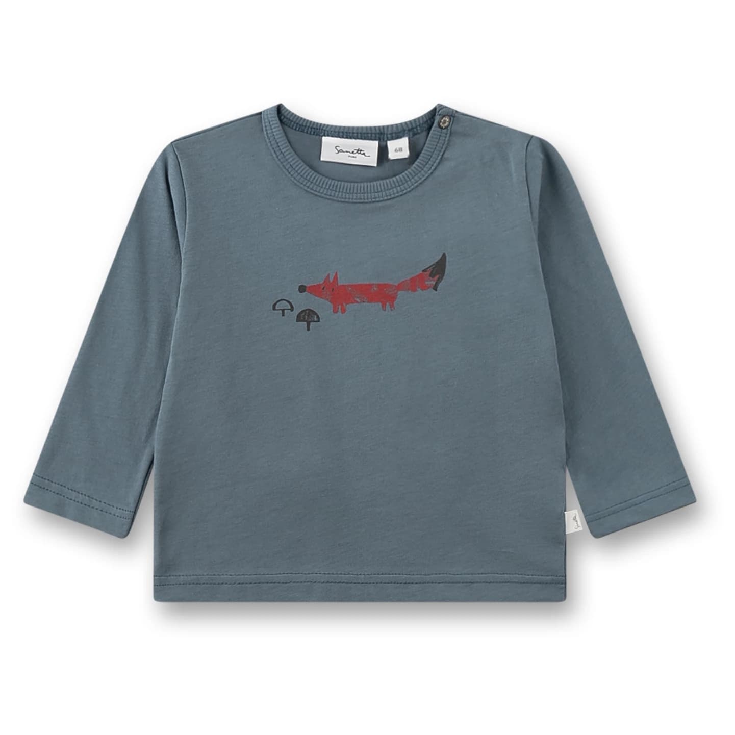 Детска блуза с дълъг ръкав Sanetta Kid's Shirt 12279 Longsleeve - Blue Shaddow