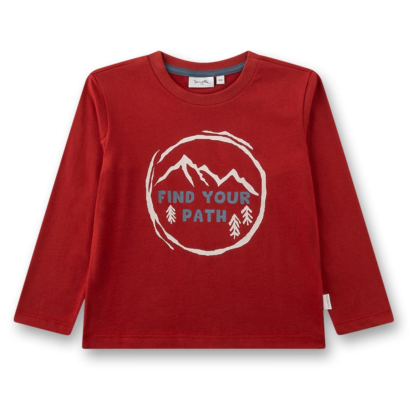 Детска блуза с дълъг ръкав Sanetta Kid's Shirt 12300 Longsleeve - Rusty Red