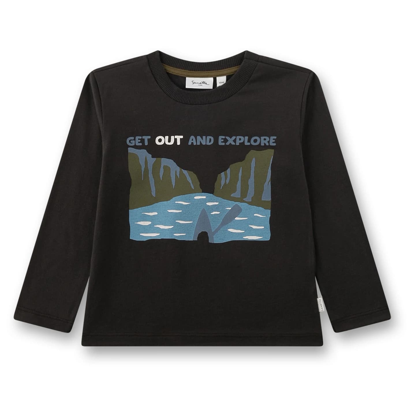 Детска блуза с дълъг ръкав Sanetta Kid's Shirt 12301 Longsleeve - Lakritze