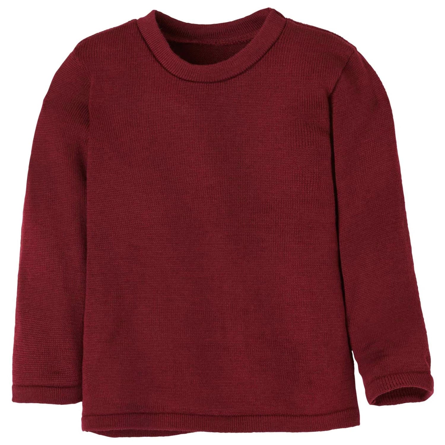 Детски вълнен пуловер disana Kid's Strick-Pullover Wool jumper - Cassis