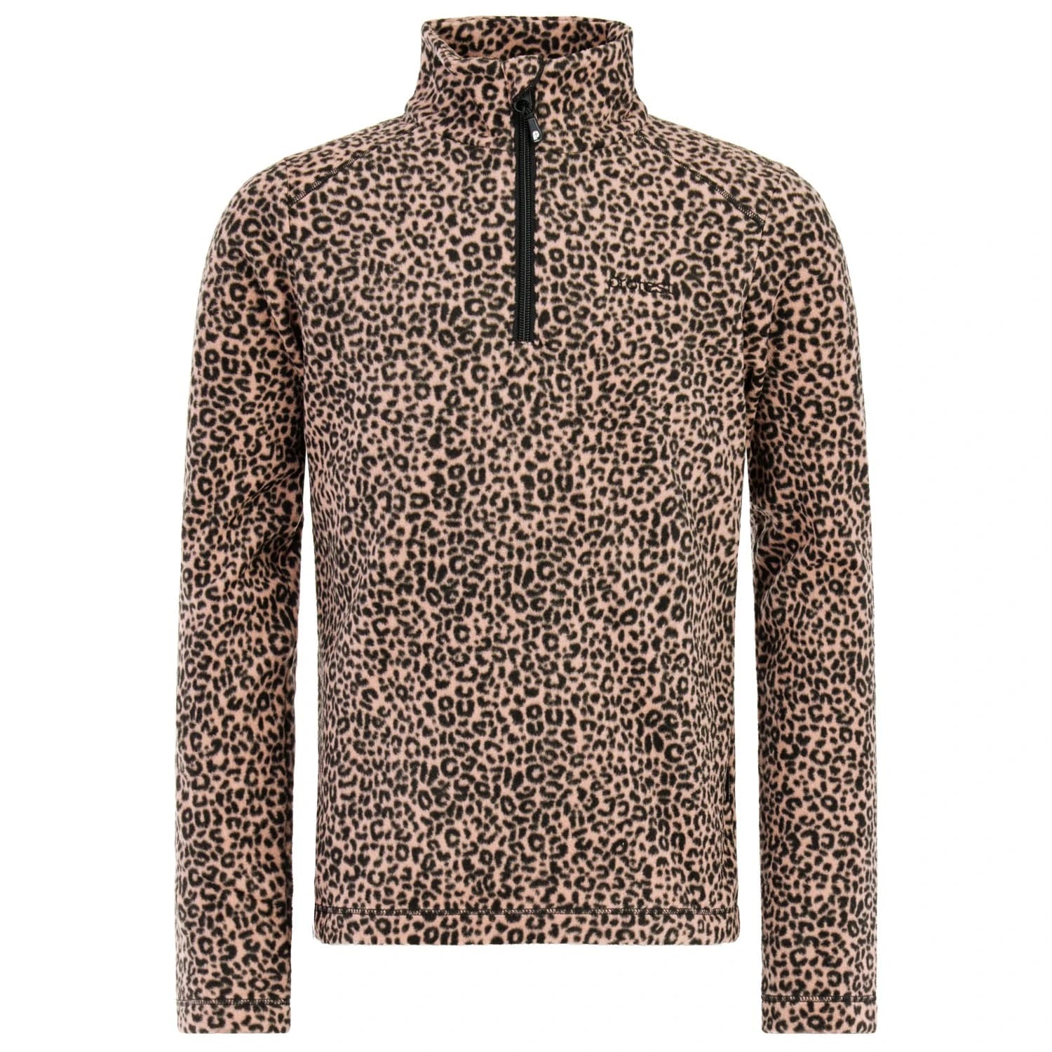 Детски поларен пуловер Protest Kid's PRTRemissy 1/4 Zip Active Top Fleece jumper - True Black