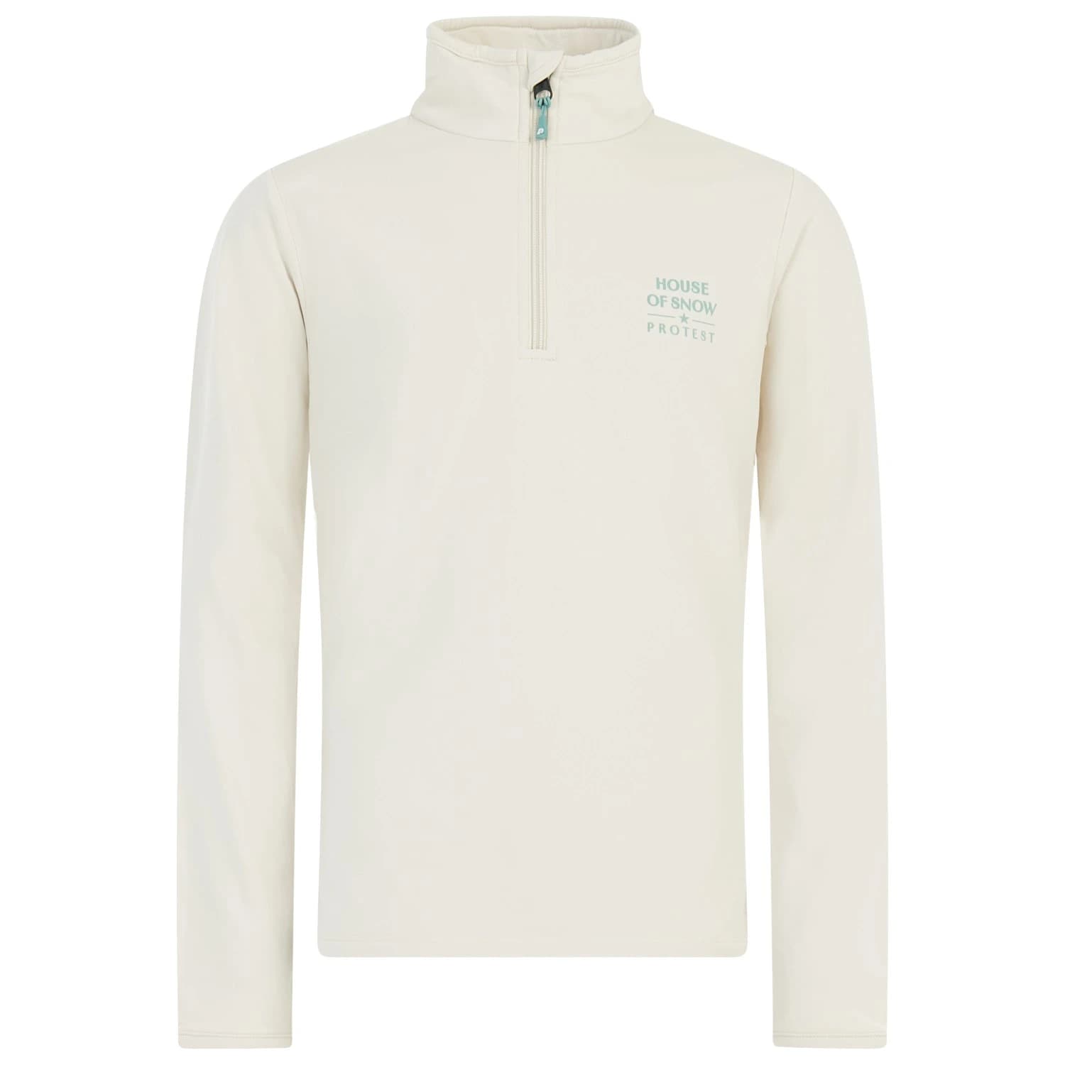 Детски поларен пуловер Protest Kid's PRTTricia Active Top Fleece jumper - Kit Off-White