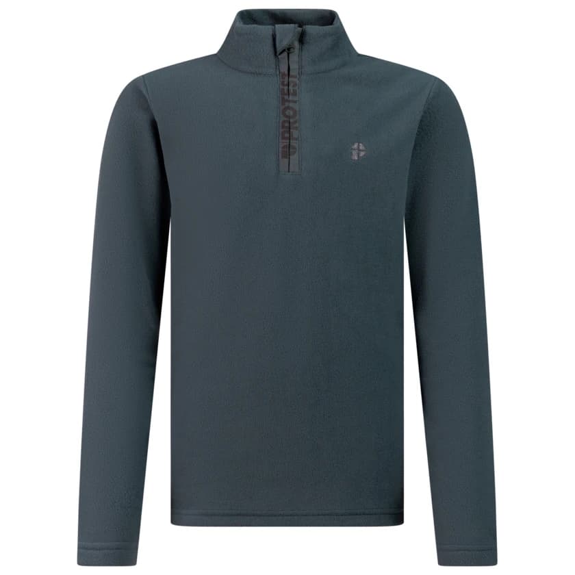 Детски поларен пуловер Protest Kid's PRTReperfecty 1/4 Zip Active Top Fleece jumper - Basaltgrey