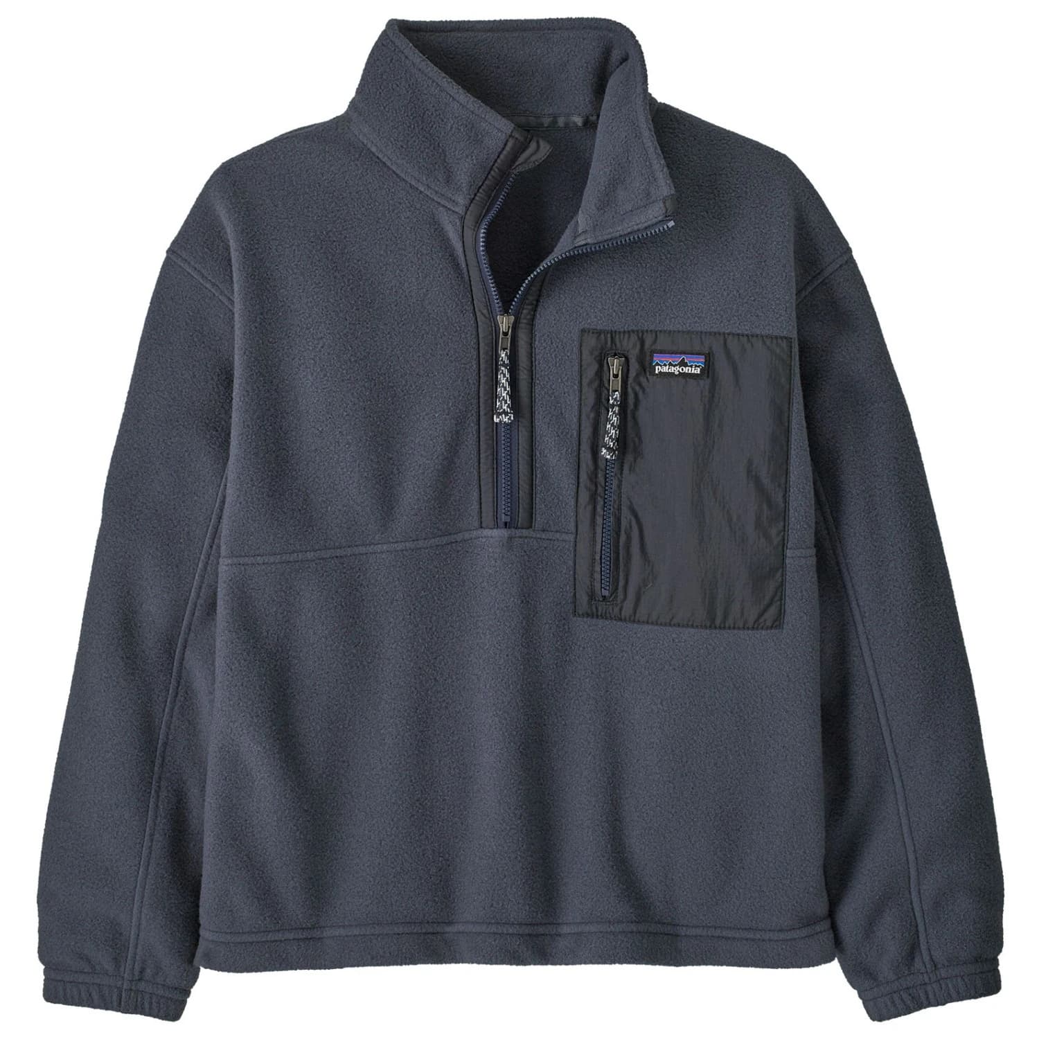 Детски поларен пуловер Patagonia Kid's Microdini 1/2 Zip Pullover Fleece jumper - Smolder Blue