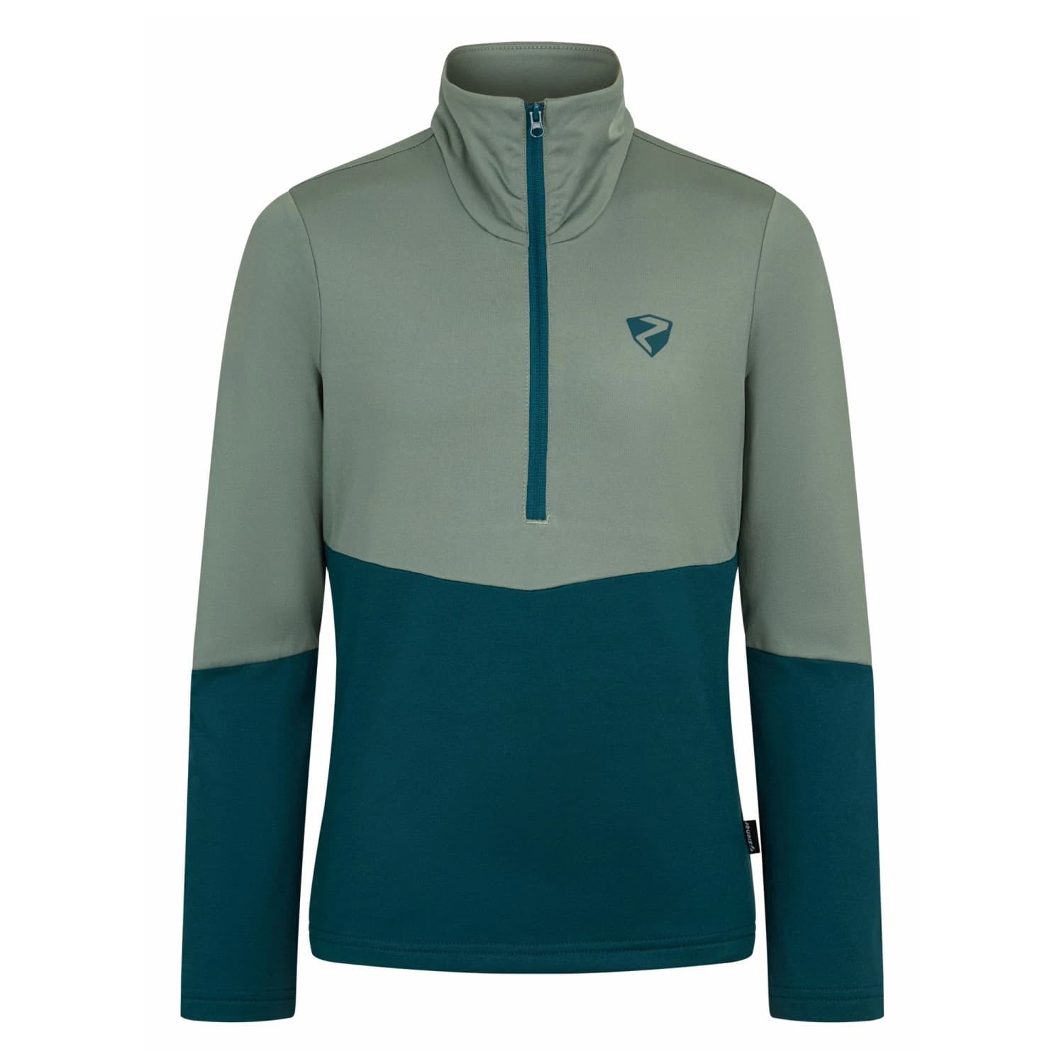 Детски поларен пуловер Ziener Kid's Jarps-Z Fleece jumper - Turquoise Ocean
