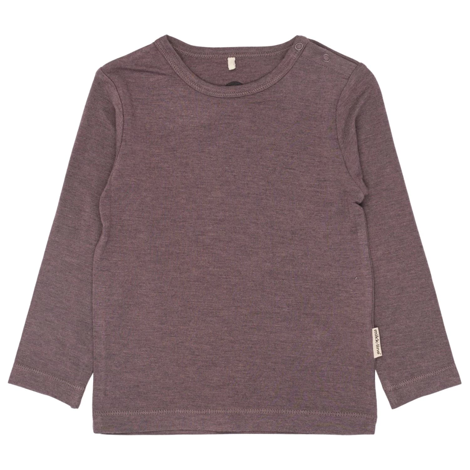 Детска мериносова блуза Mikk-line Kid's Wool/Bamboo L/S Top Merino shirt - Sparrow