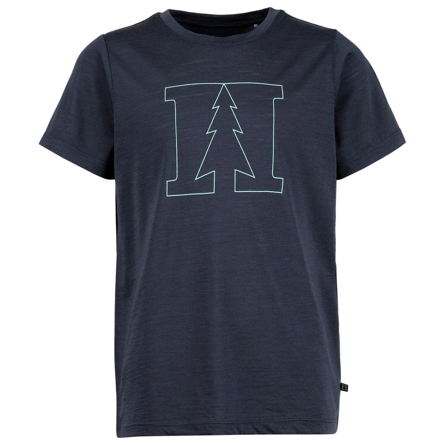 Детска мериносова блуза Heber Peak Kid's MerinoMix150 PineconeHe. Print T-Shirt Merino shirt - Dark Night Blue