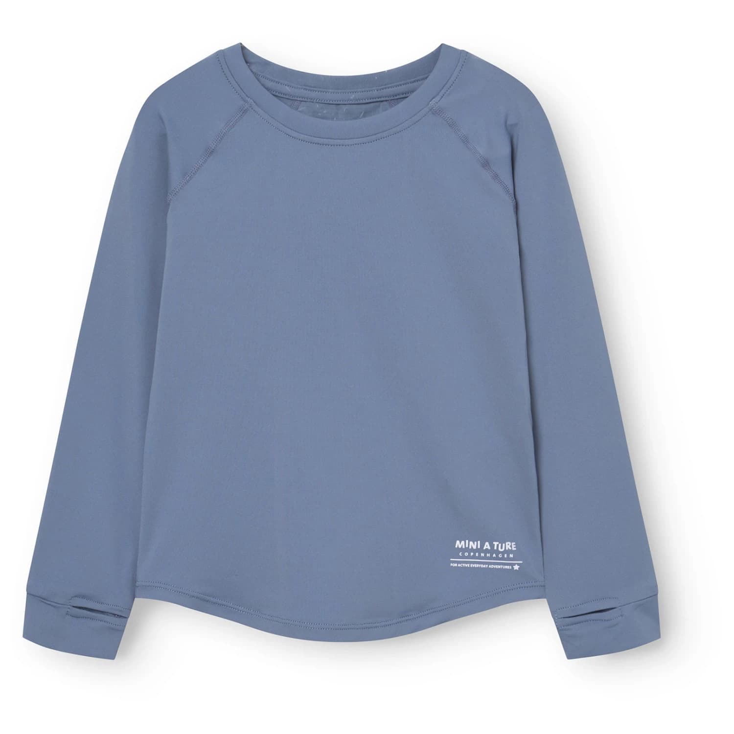 Детска спортна тениска Mini a ture Kid's Matcarab L/S T-Shirt Sport shirt - China Blue