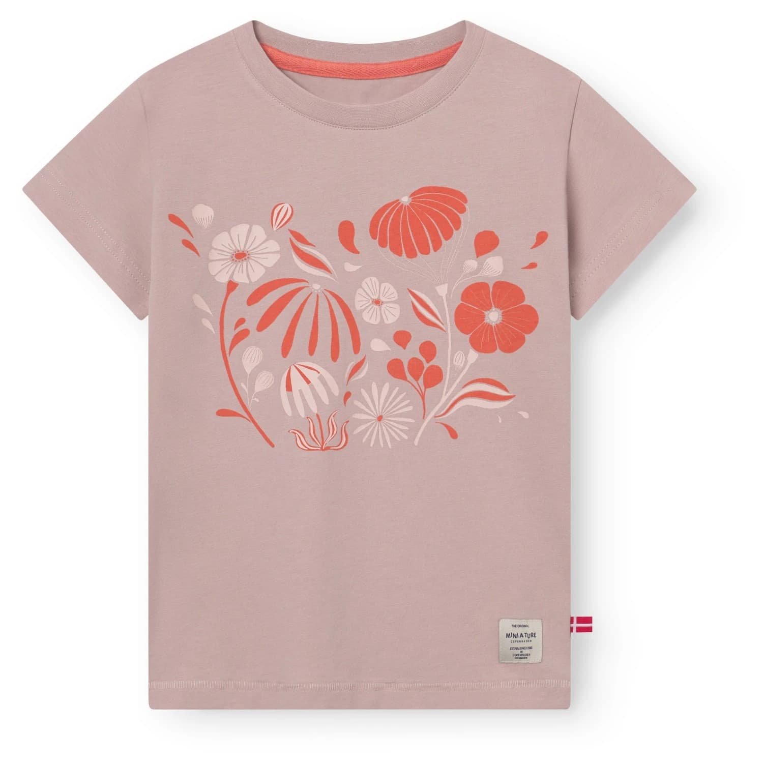 Детска тениска Mini a ture Kid's Matcharley T-Shirt - Cloudy Rose