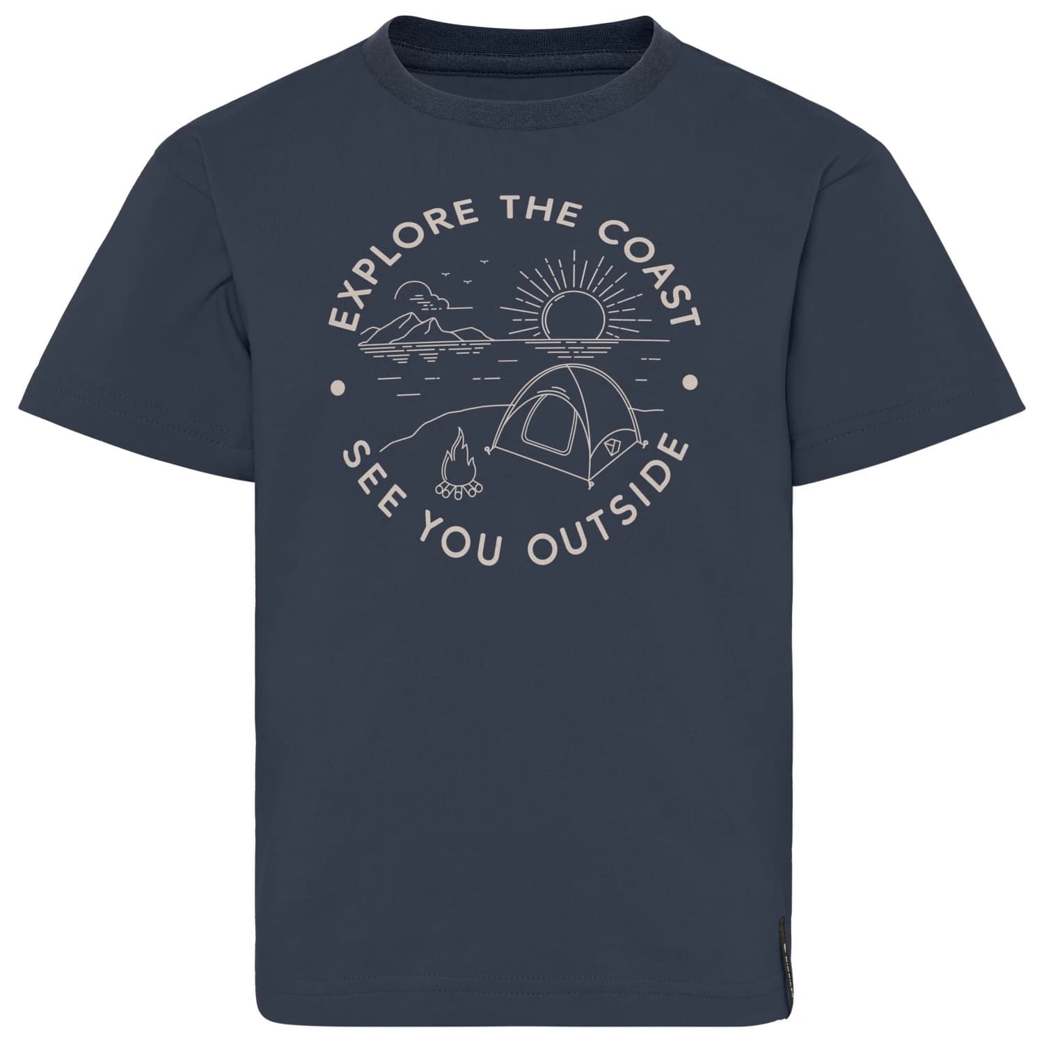 Детска тениска Didriksons Kid's Mynta T-Shirt 4 T-shirt - Navy