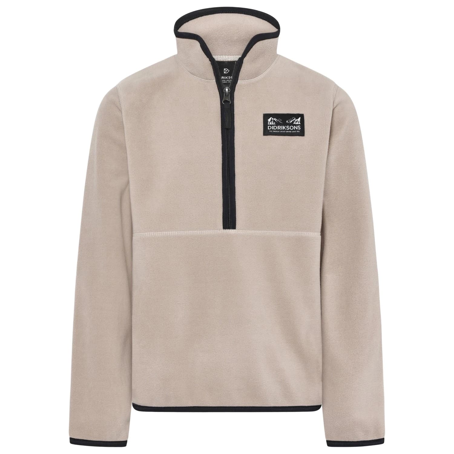 Детски поларен пуловер Didriksons Kid's Rubi Half Zip Fleece jumper - Beach Beige
