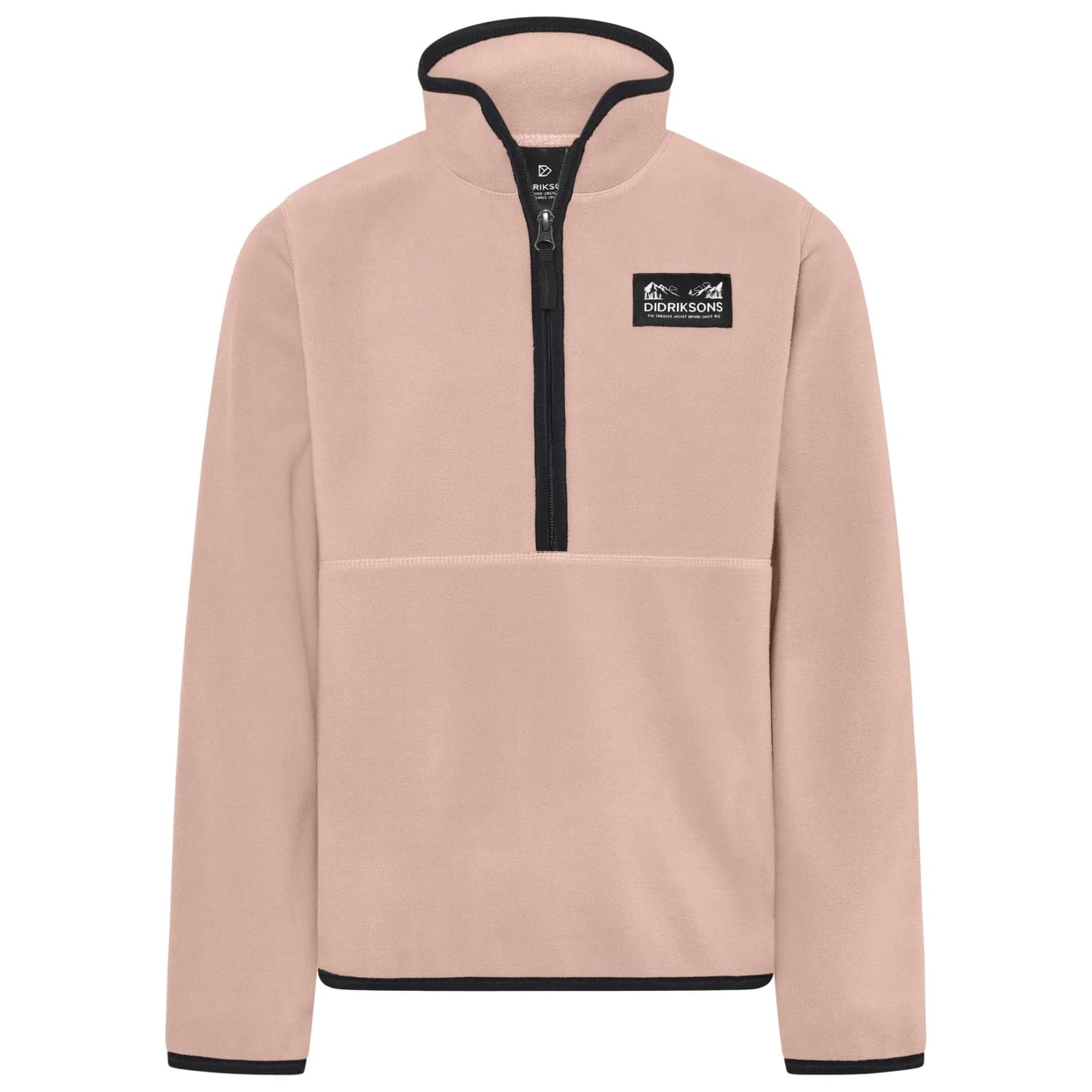 Детски поларен пуловер Didriksons Kid's Rubi Half Zip Fleece jumper - Vintage Pink