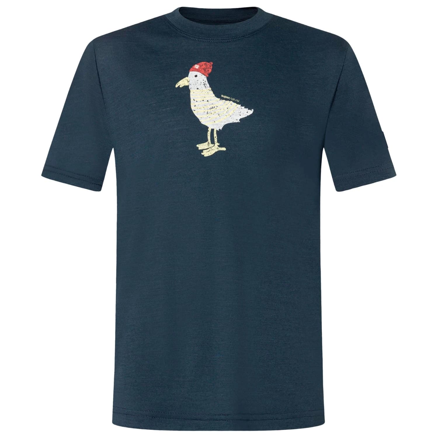 Детска мериносова блуза super.natural Kid's Johnny Tee Merino shirt - Blueberry / Various