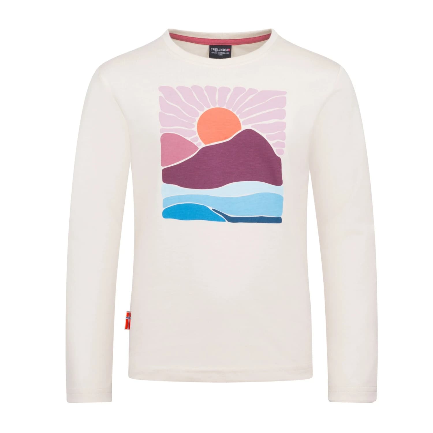 Детска блуза с дълъг ръкав Trollkids Girl's Falketind Longsleeve Longsleeve - Sandstone