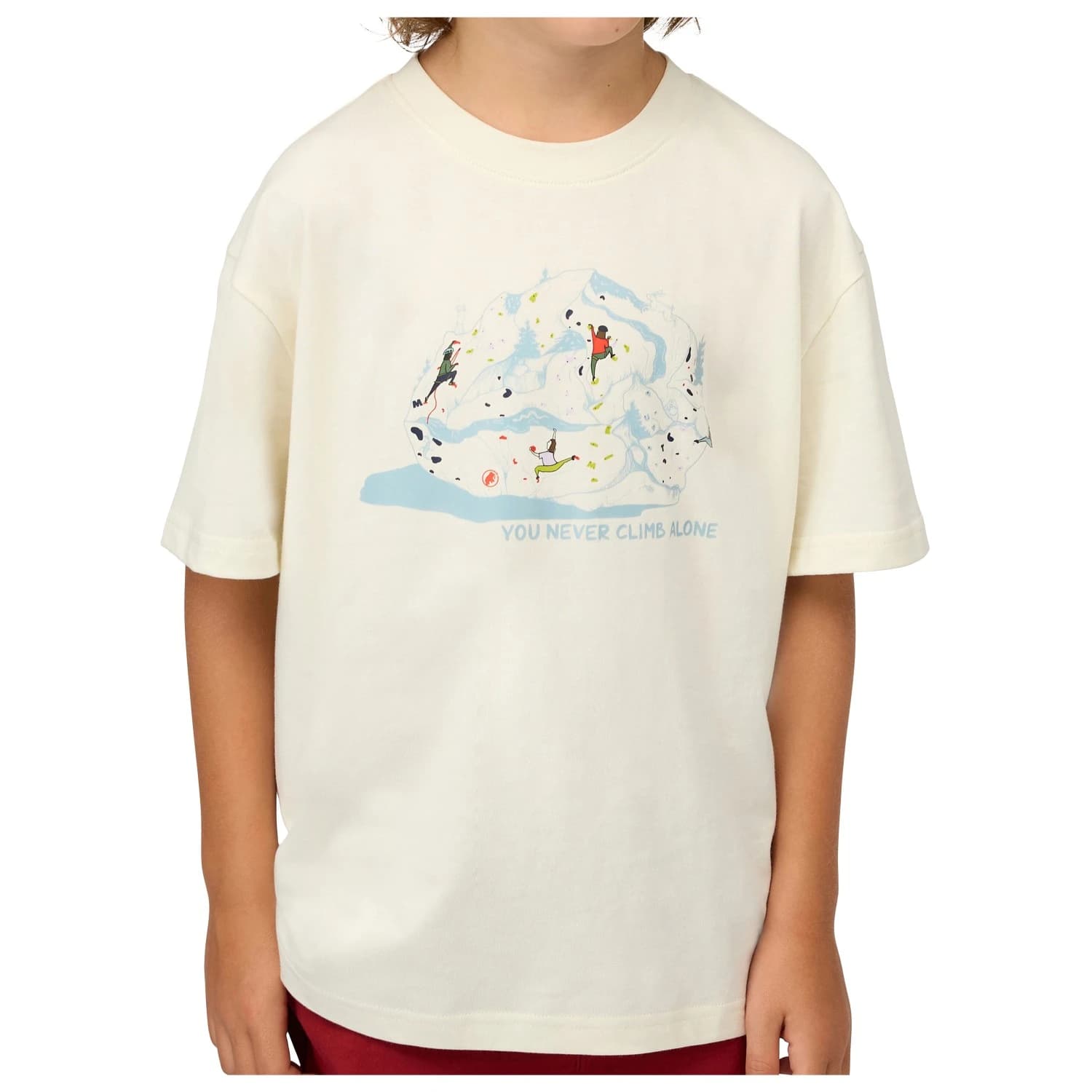 Детска тениска Mammut Kid's Base T-Shirt Climbing T-shirt - White