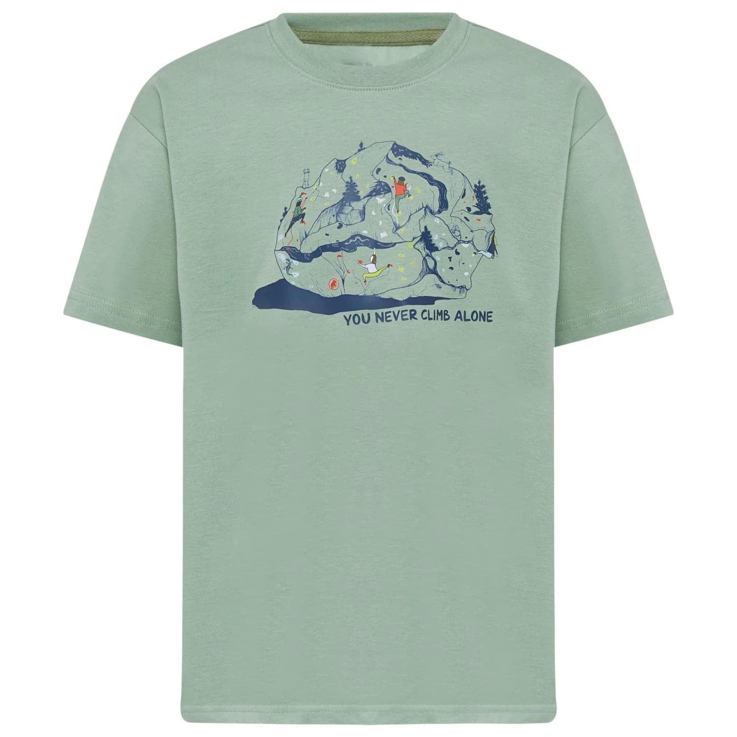 Детска тениска Mammut Kid's Base T-Shirt Climbing T-shirt - Willow