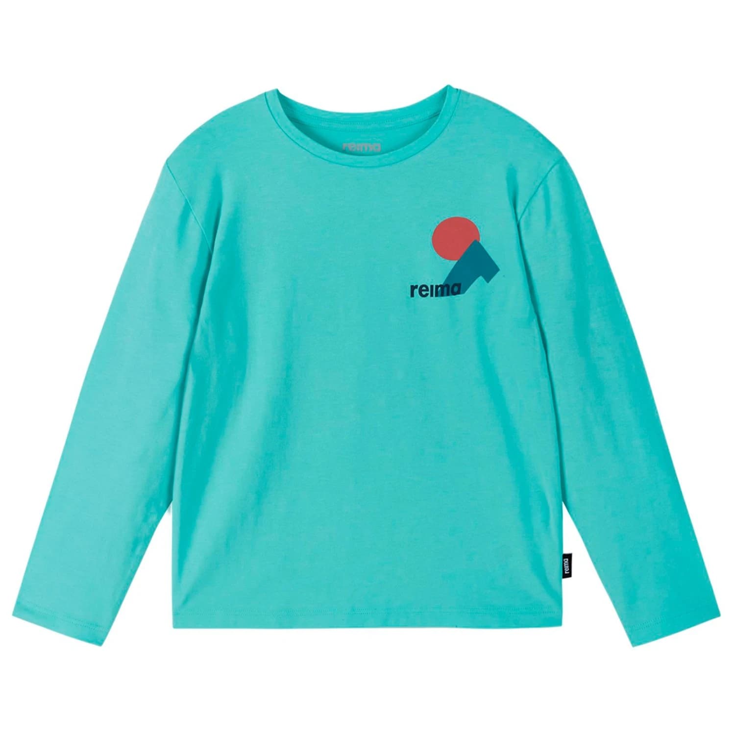 Детска блуза с дълъг ръкав Reima Kid's Tosikiva Longsleeve - Aquamarine