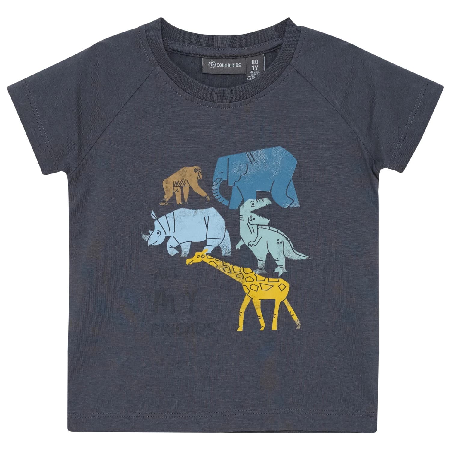 Детска тениска Color kids Baby's T-Shirt with Chestprint S/S T-shirt - Turbulence