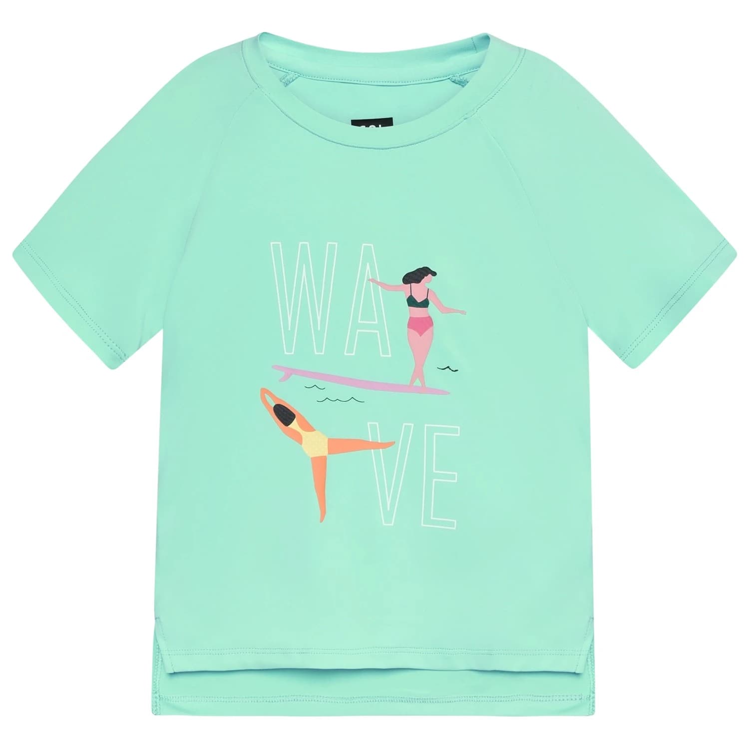 Детска спортна тениска Color Kids Girl's T-Shirt with Print S/S Sport shirt - Cabbage