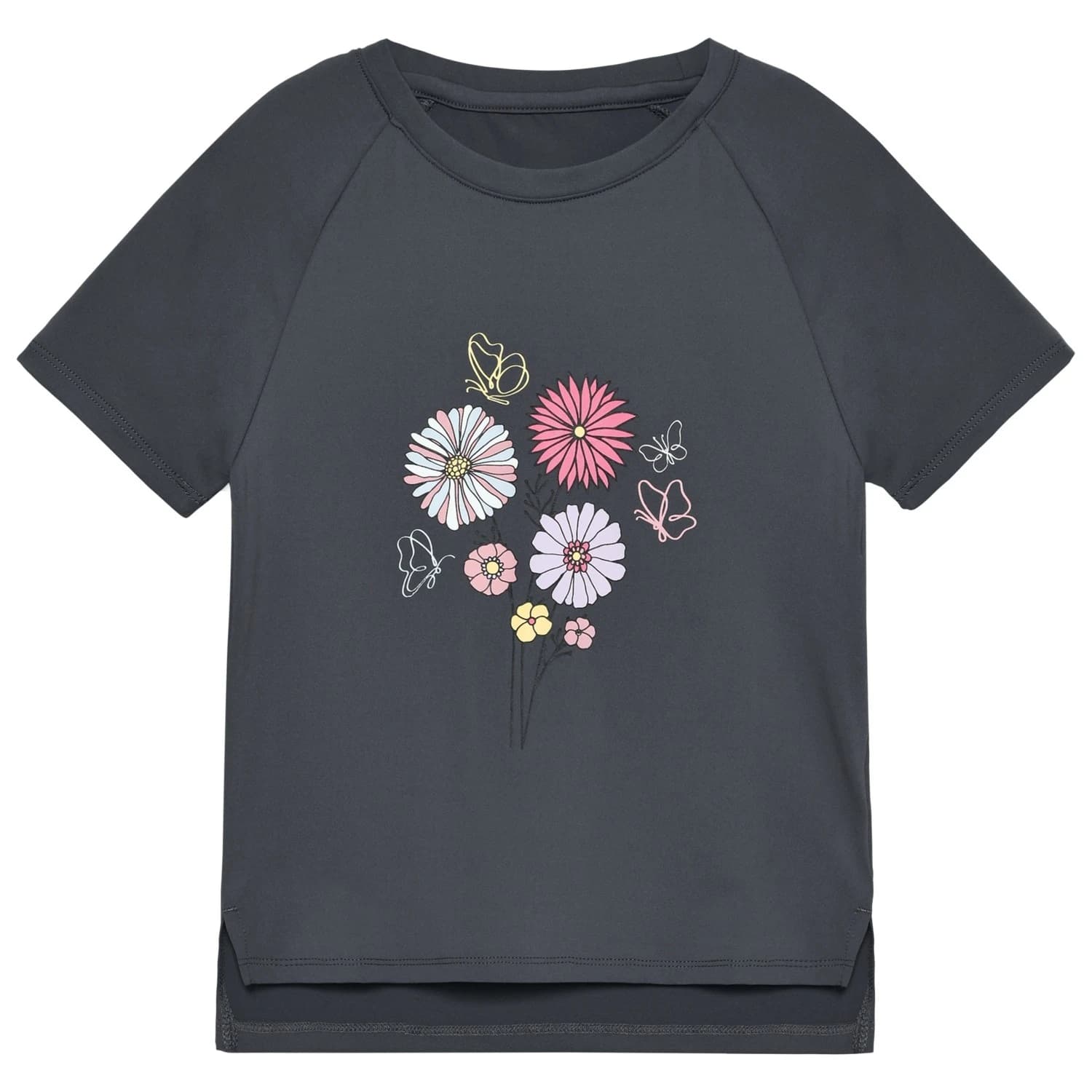 Детска спортна тениска Color Kids Girl's T-Shirt with Print S/S Sport shirt - Turbulence