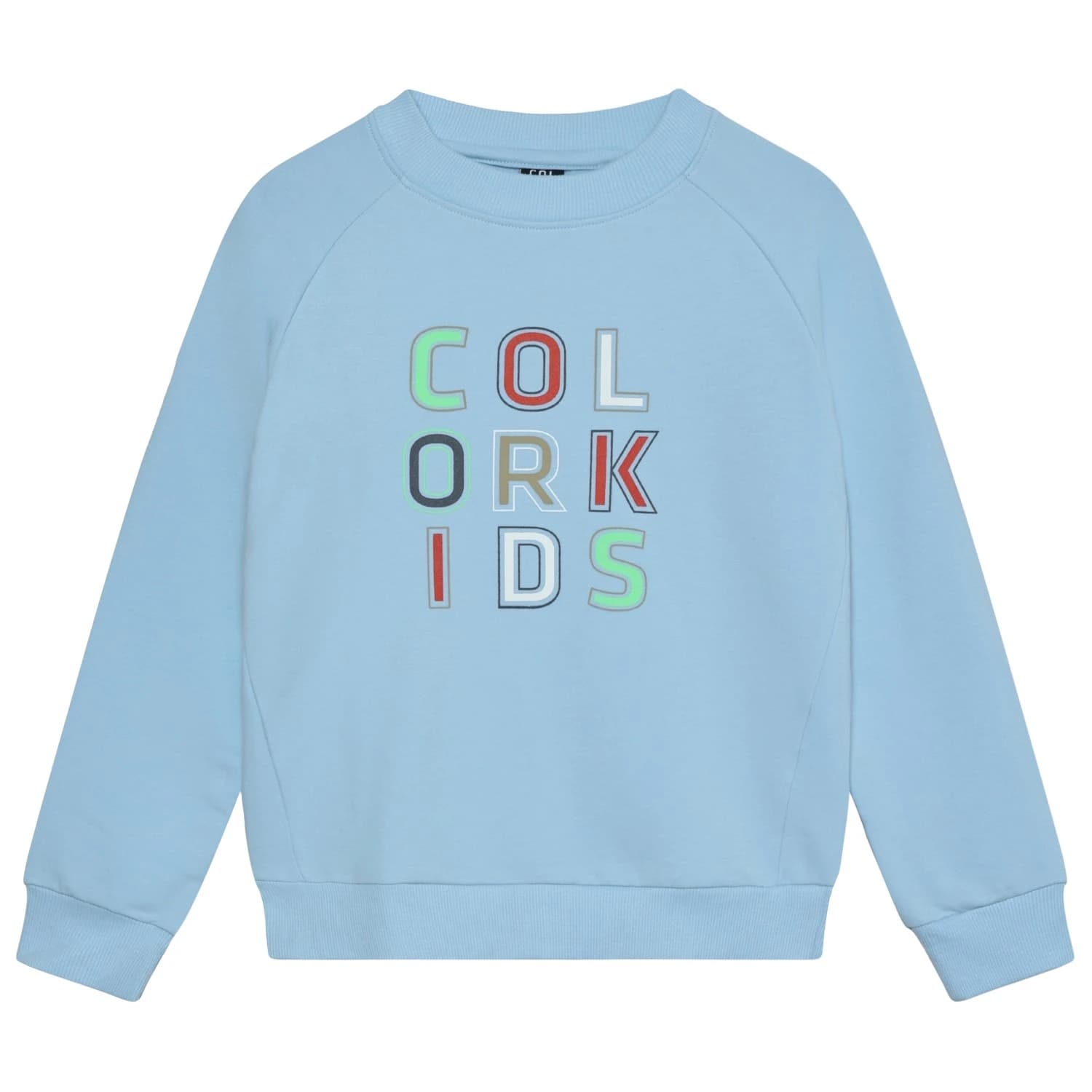 Детски пуловер Color Kids Kid's Sweat with Logo Print Jumper - Cerulean