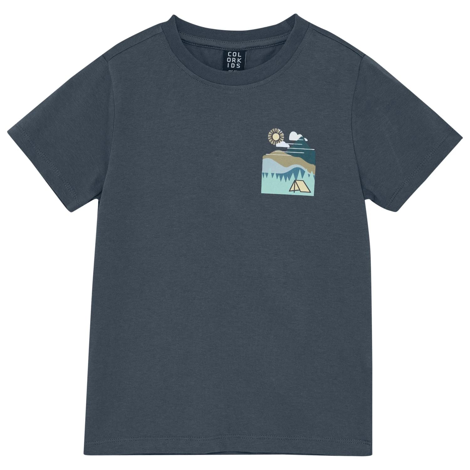 Детска тениска Color Kids Kid's T-Shirt with 2 Print S/S T-shirt - Turbulence