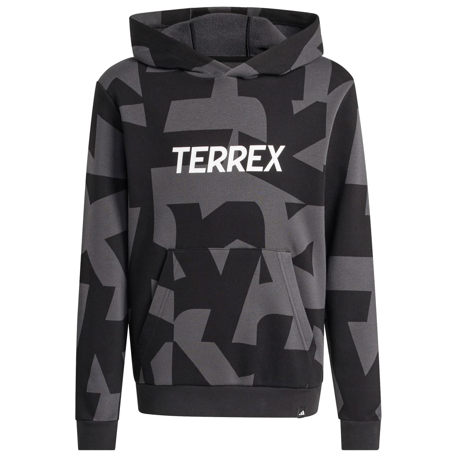 Детски суичър adidas Terrex Kid's MT AOP Logo Hoodie - Carbon / Black