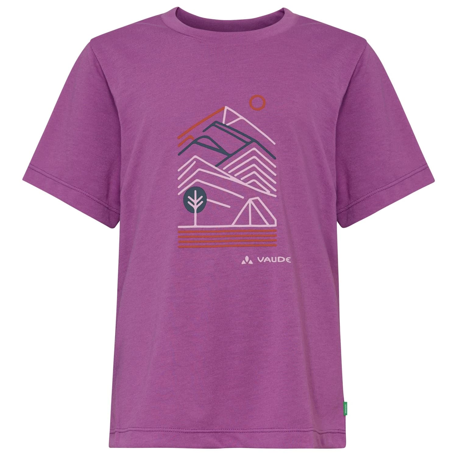 Детска спортна тениска Vaude Kid's Rokua T-Shirt T-shirt - Magenta