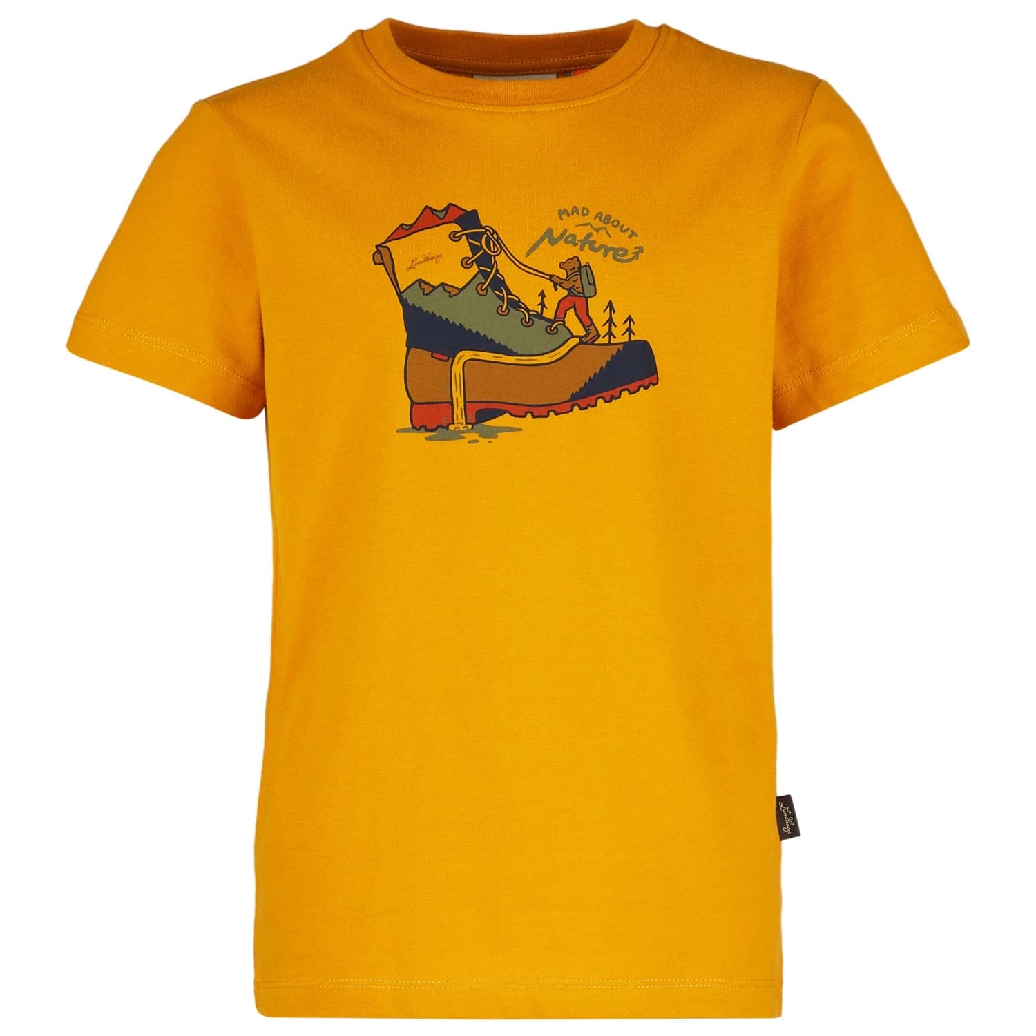 Детска спортна тениска Lundhags Kid's Fulu Climbing T-Shirt Sport shirt - Gold