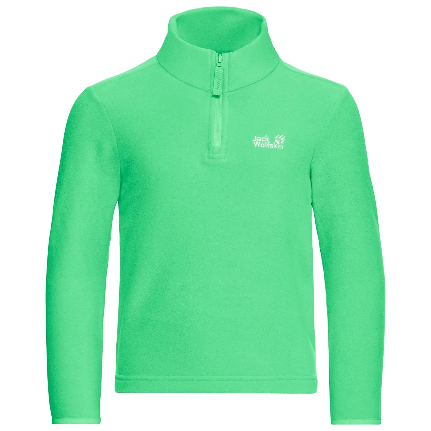 Детски поларен пуловер Jack Wolfskin Kid's Taunus 100 Halfzip Fleece jumper - Lizard