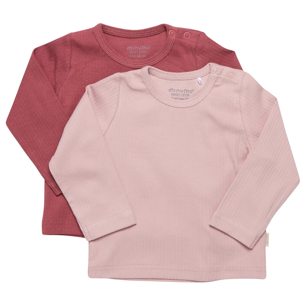 Детска блуза с дълъг ръкав Minymo Kid's Blouse L/S (2-Pack) Longsleeve - Violet Ice